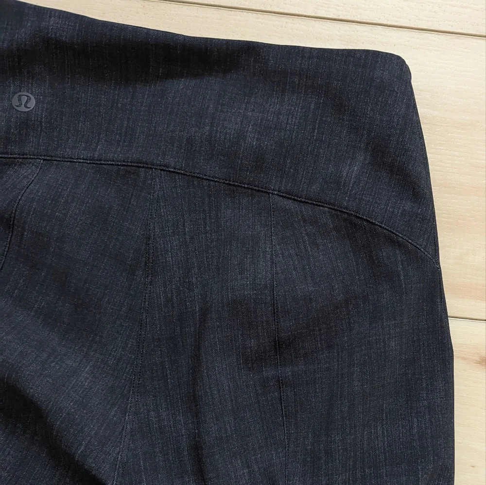 NEW Lululemon Here To There High-Rise Ankle 7/8 Pant Crosshatch Texture Black